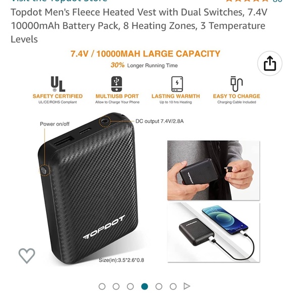 Heated Vest 2XL - Picture 4 of 9